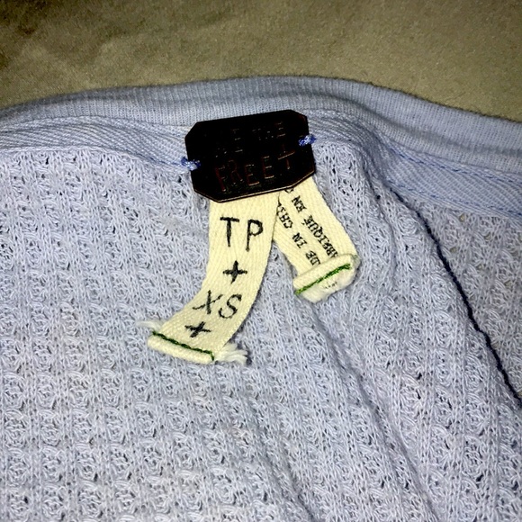 Free People Waffle Henley - Picture 6 of 6